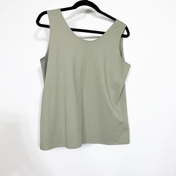 CHICOS BASIC KNIT TANK TOO GREEN SLEEVELESS NEW Medium, Chicos 2 - Picture 4 of 6
